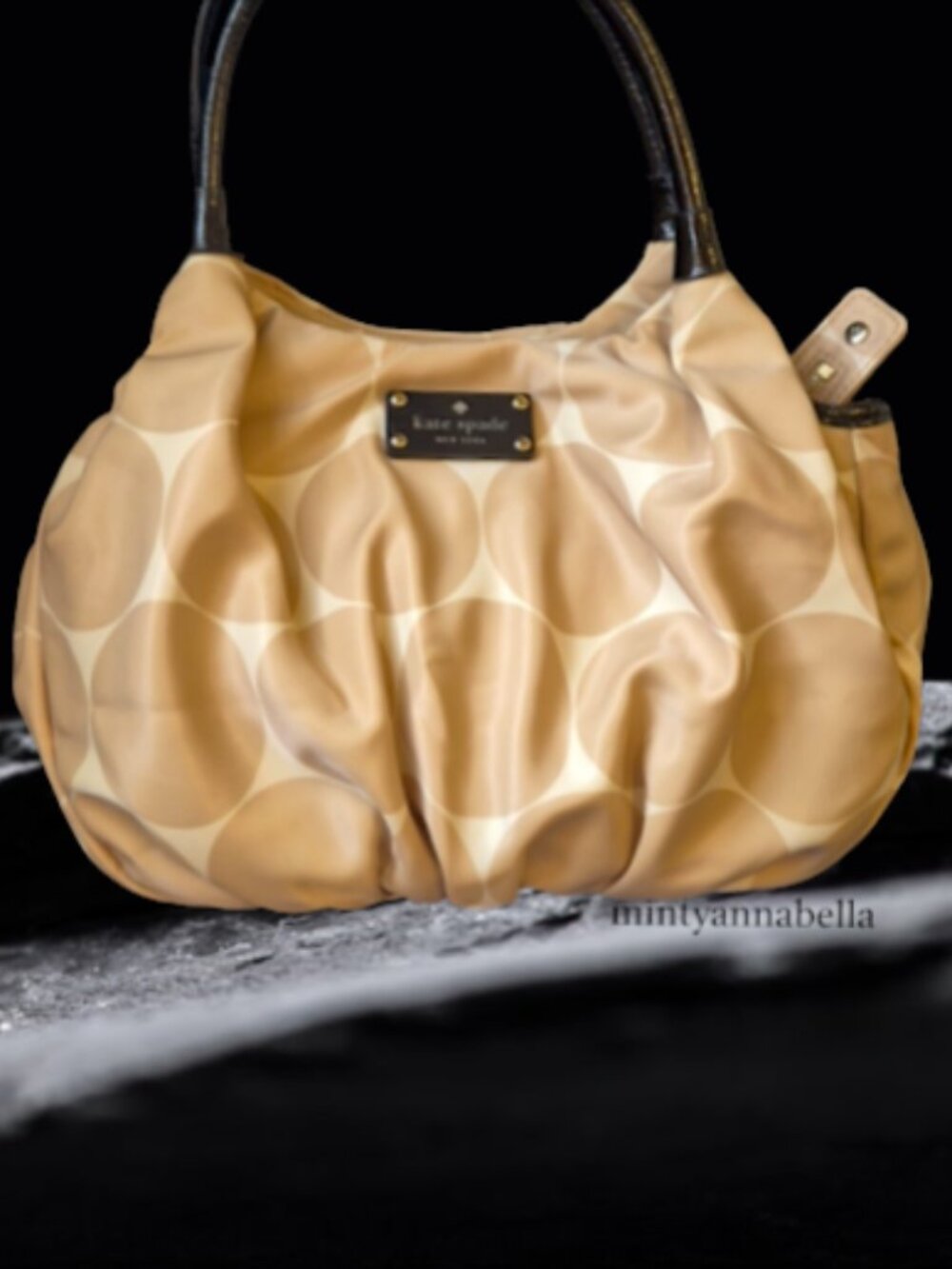 Kate Spade Deborah Dot Nylon Cream Bag